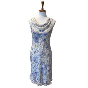 NWT Charter Club lilac purple floral cowl neck dress 4